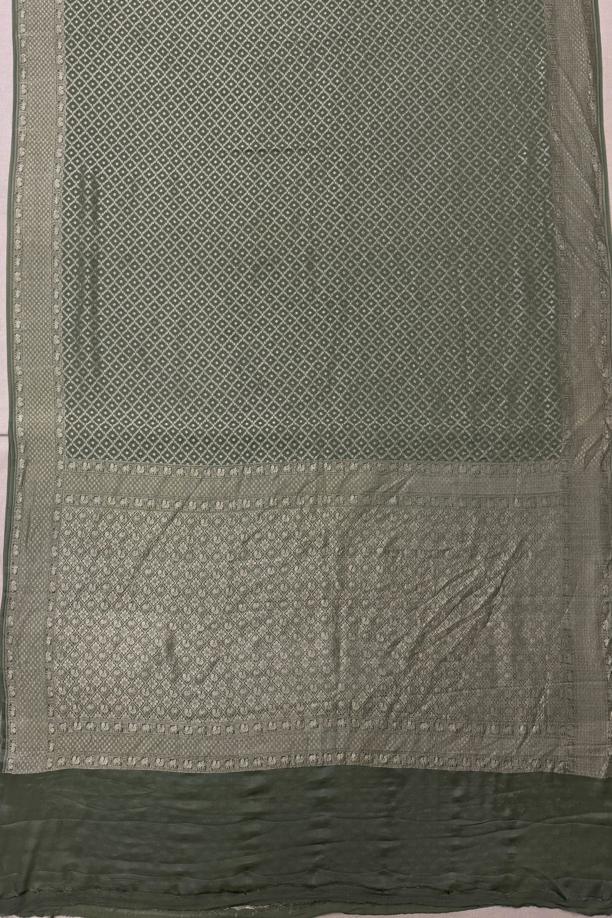 Mint Green Georgette Saree