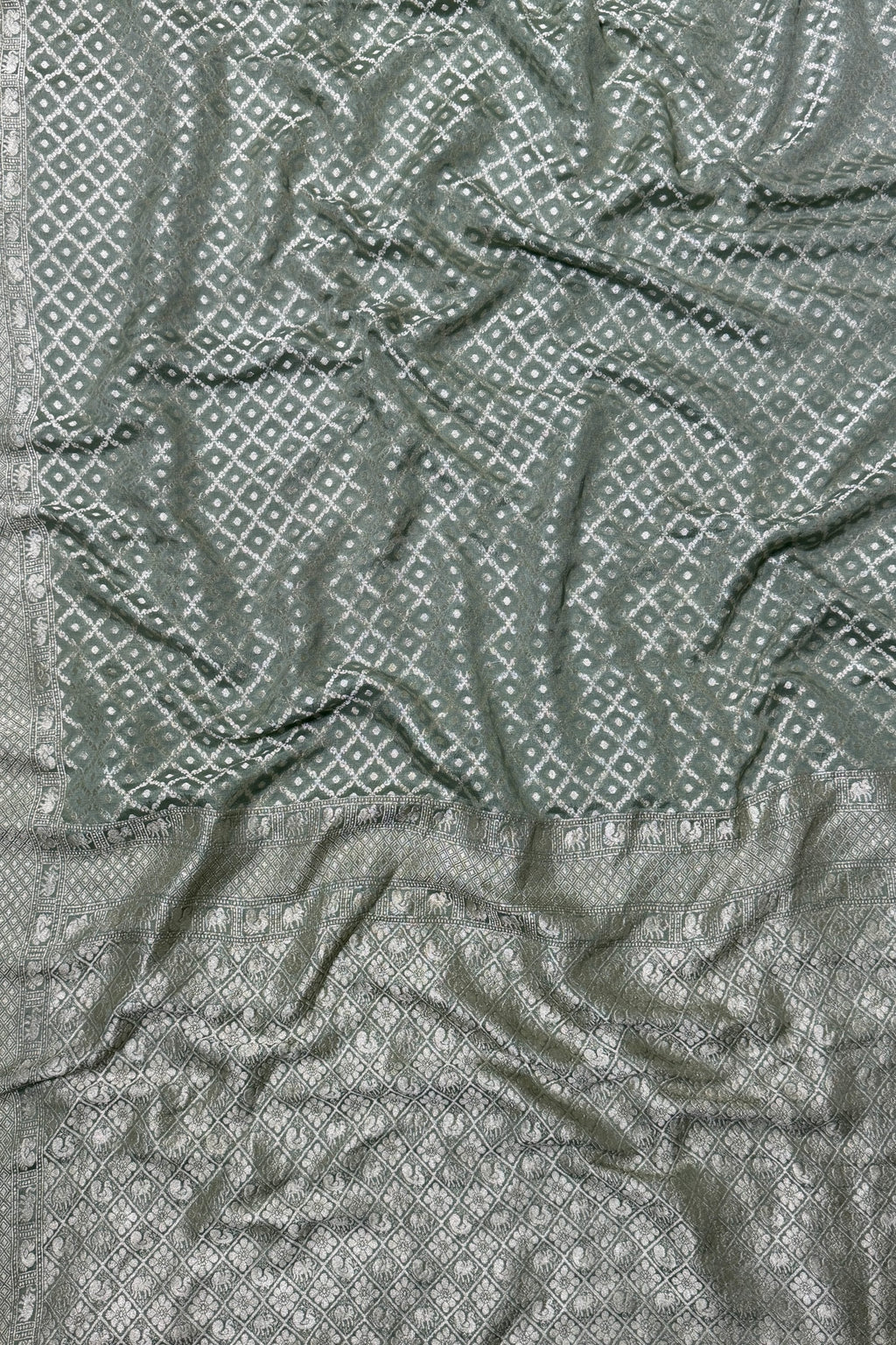 Mint Green Georgette Saree