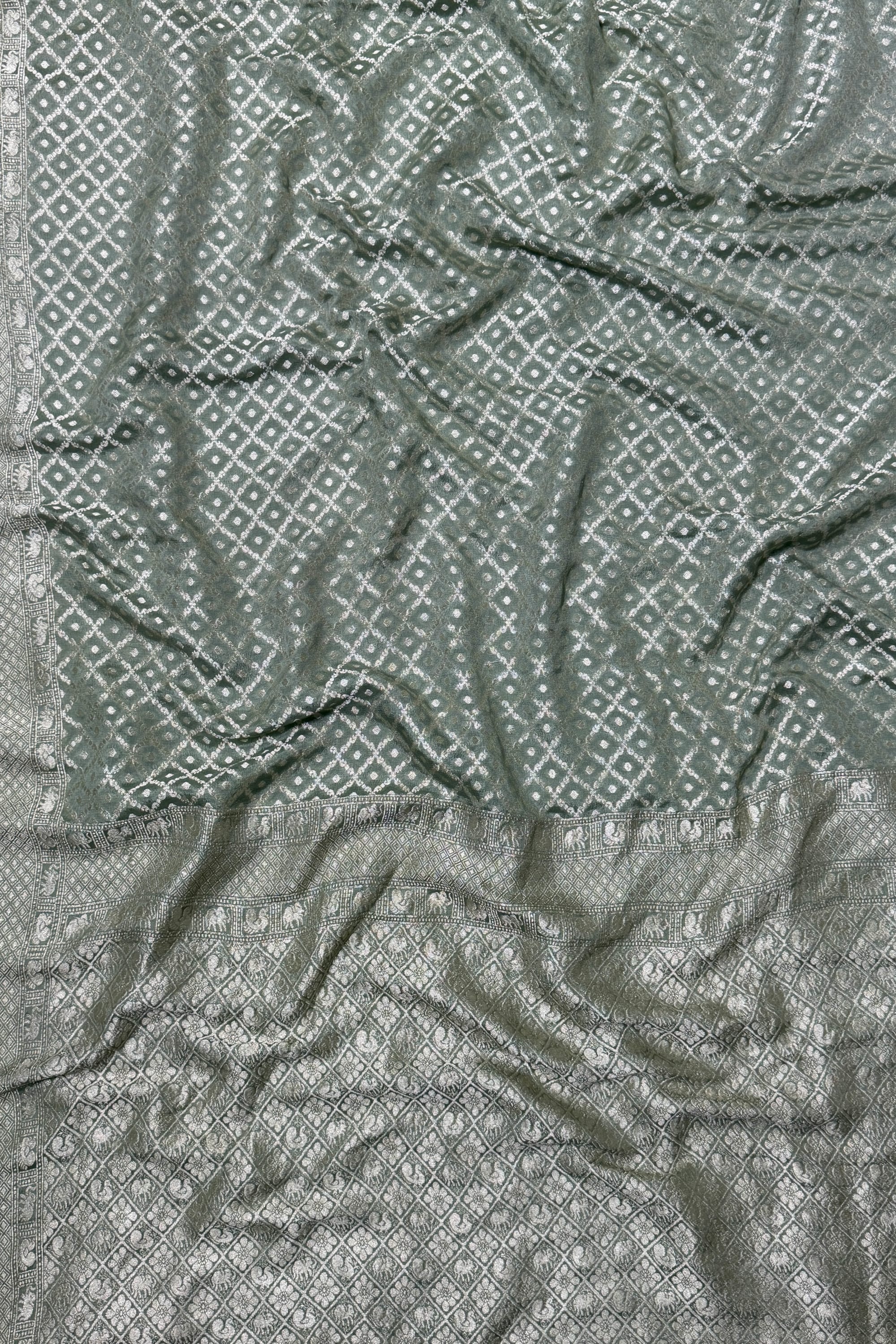 Mint Green Georgette Saree