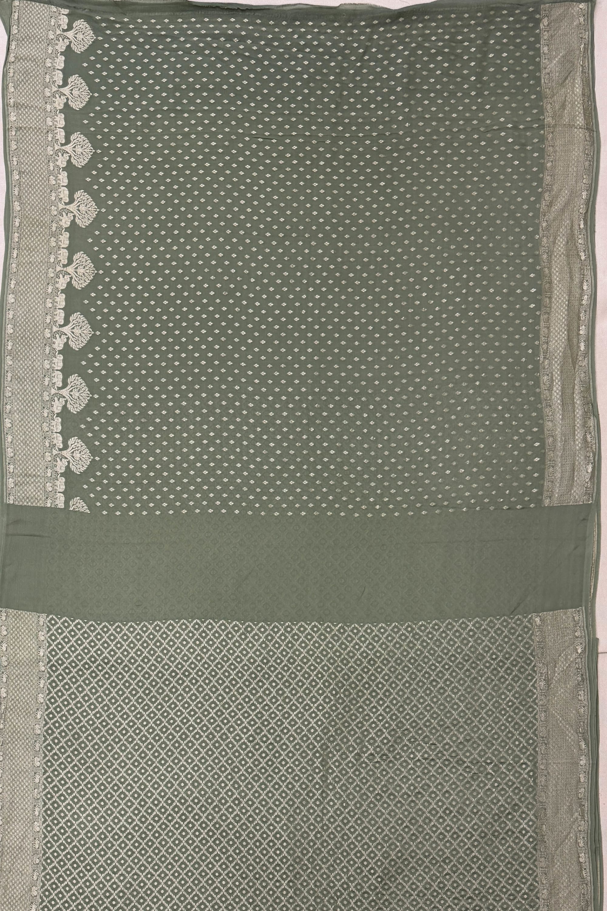 Mint Green Georgette Saree