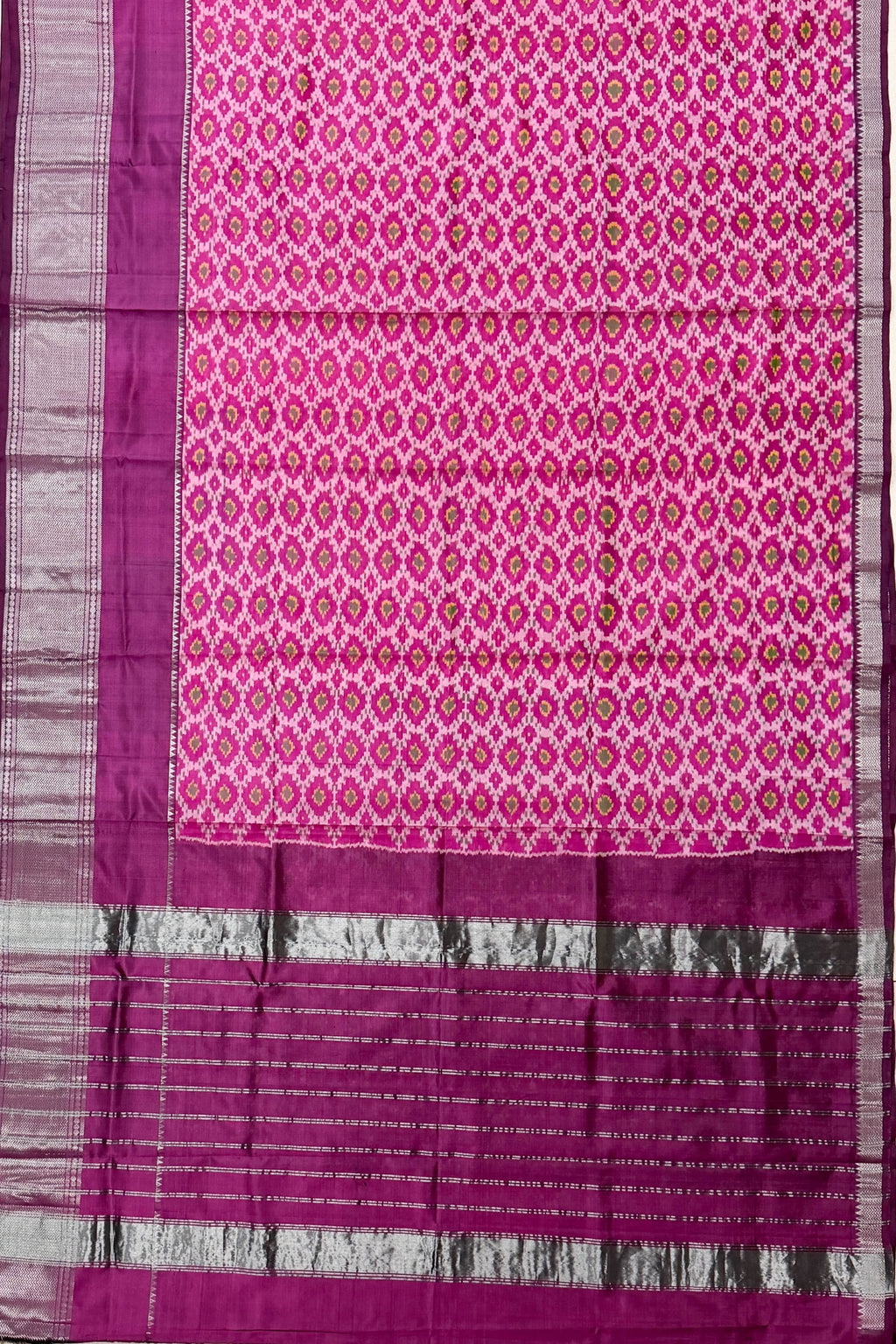 Magenta Pink Silk Saree