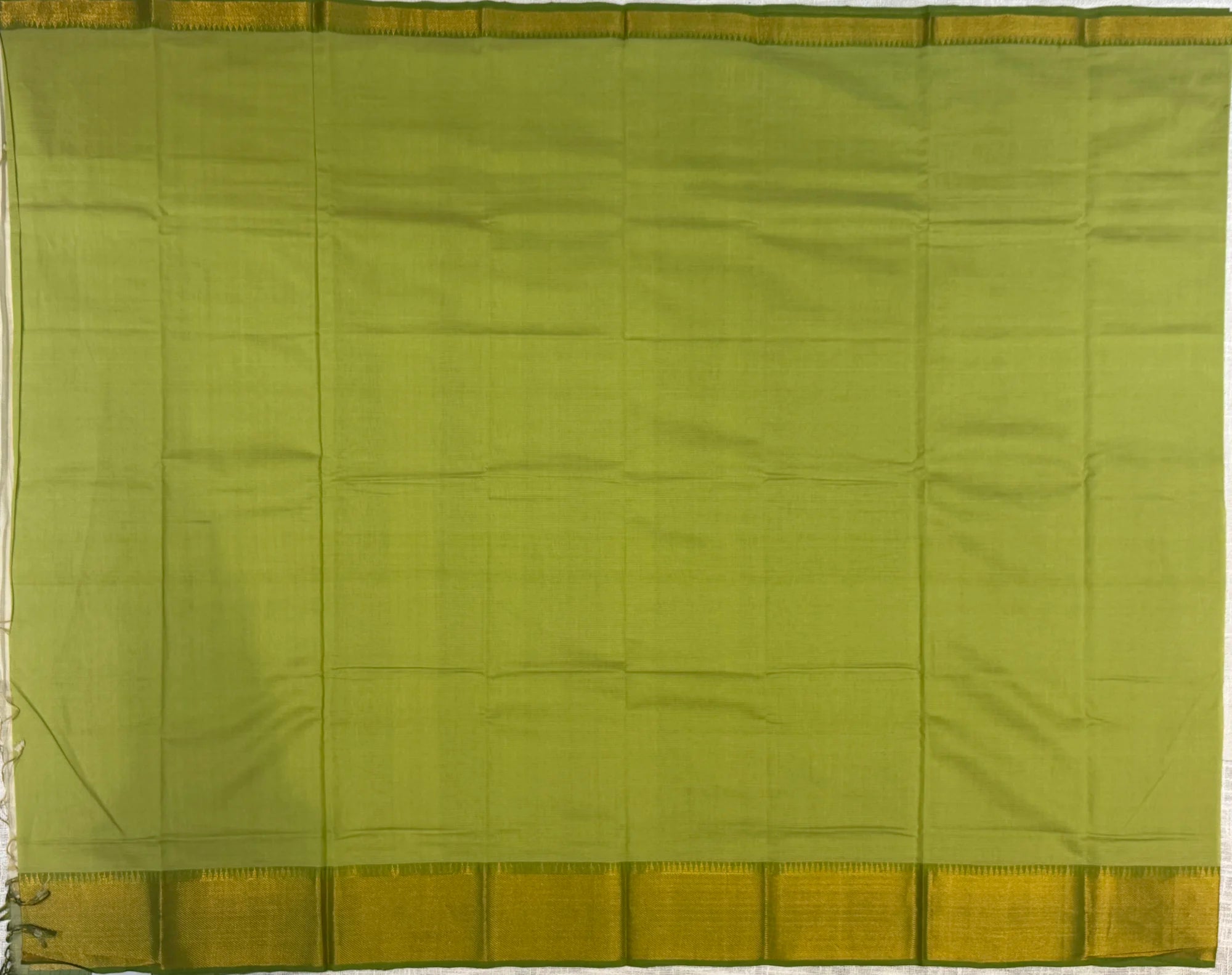 Green Mangalagiri Cotton Saree