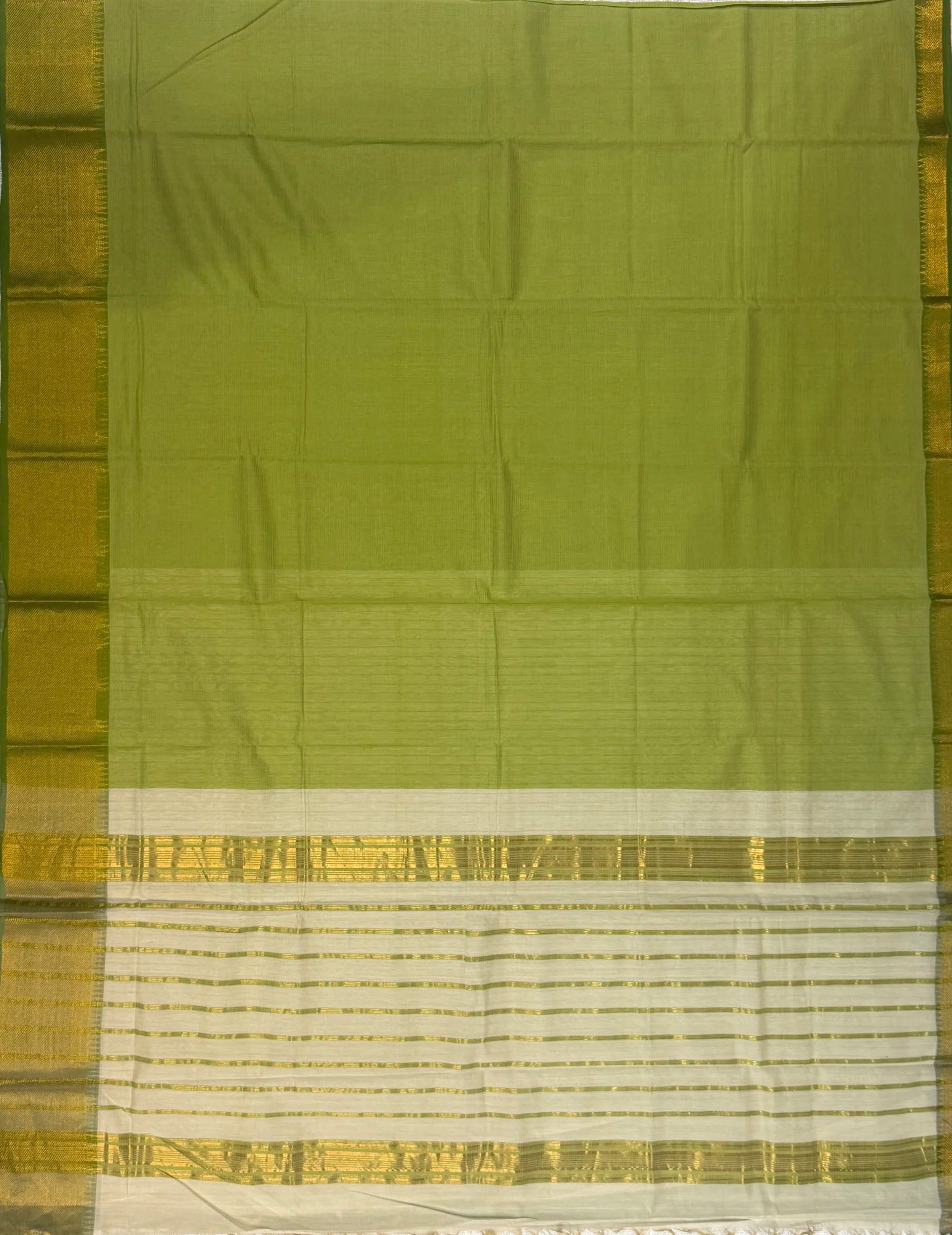 Green Mangalagiri Cotton Saree