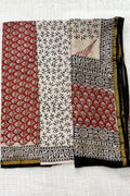 Black Ivory Rust Orange Pure Silk Unstitched Suit