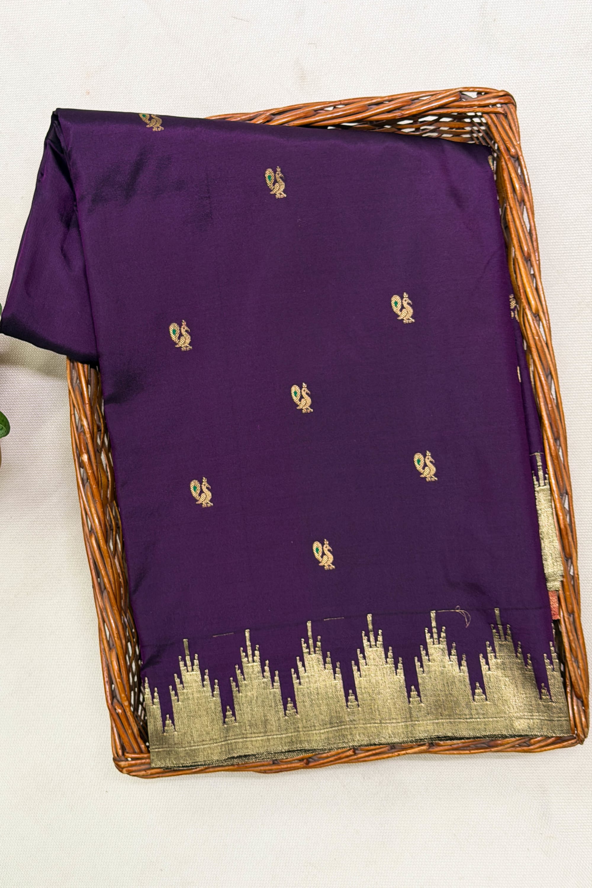 Purple Silk Saree