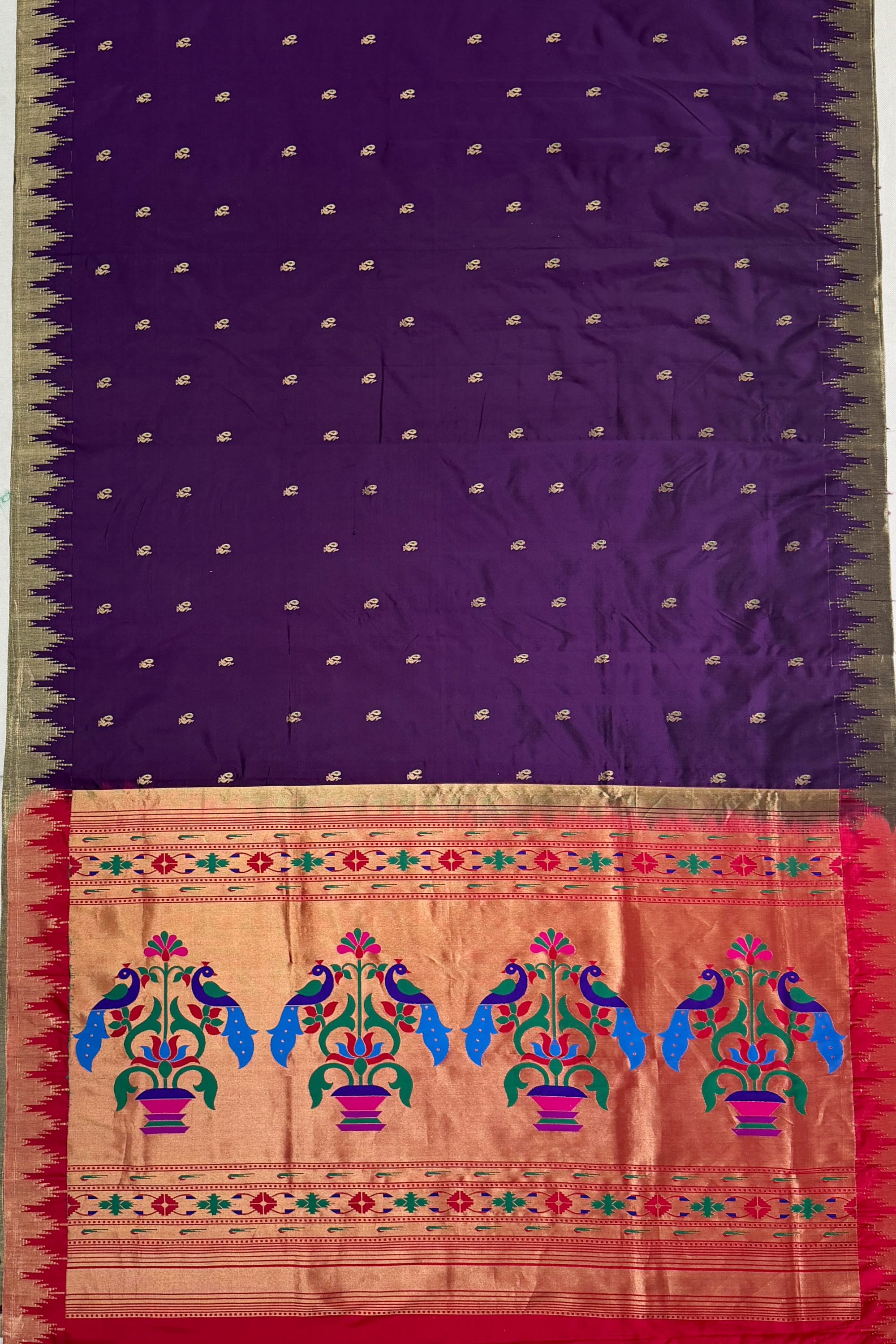 Purple Silk Saree