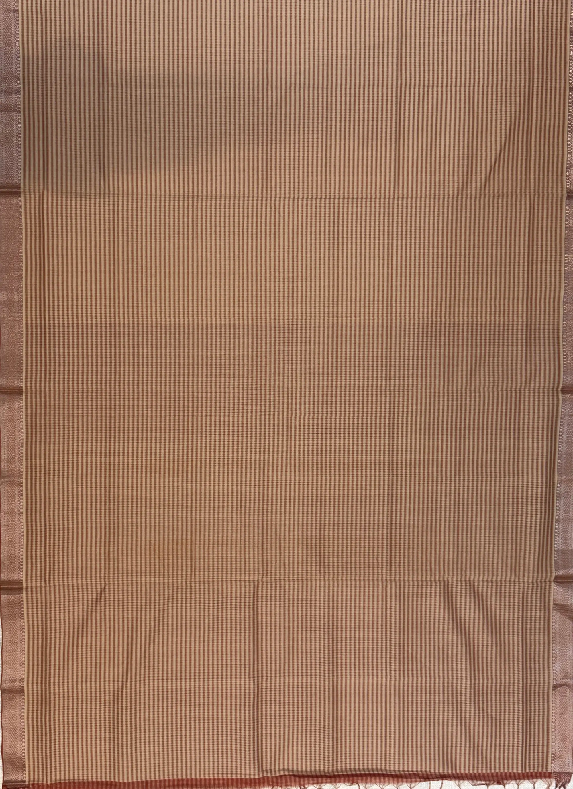 Brown Mangalagiri Cotton Saree