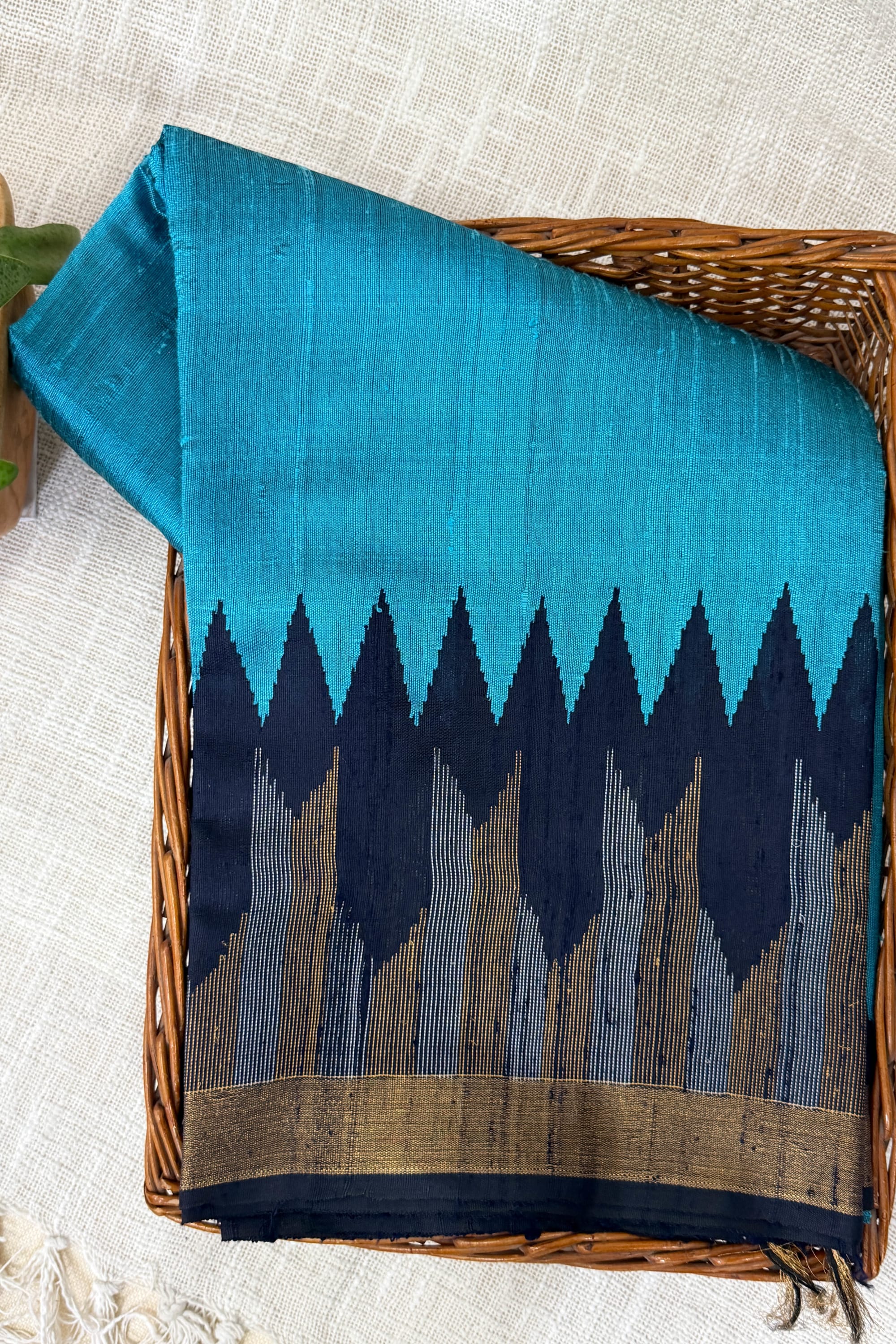 Navy Blue Silk Saree