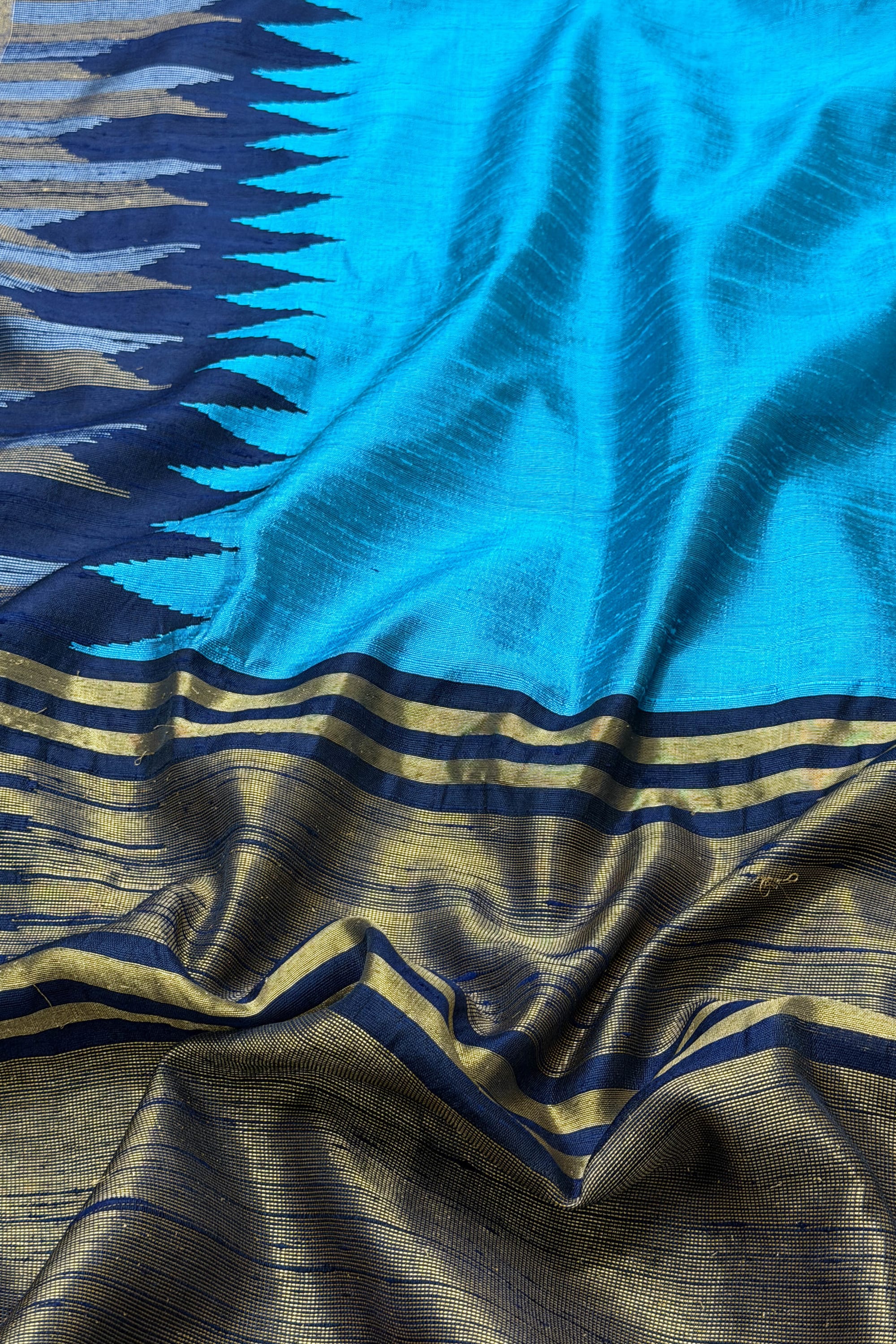 Navy Blue Silk Saree