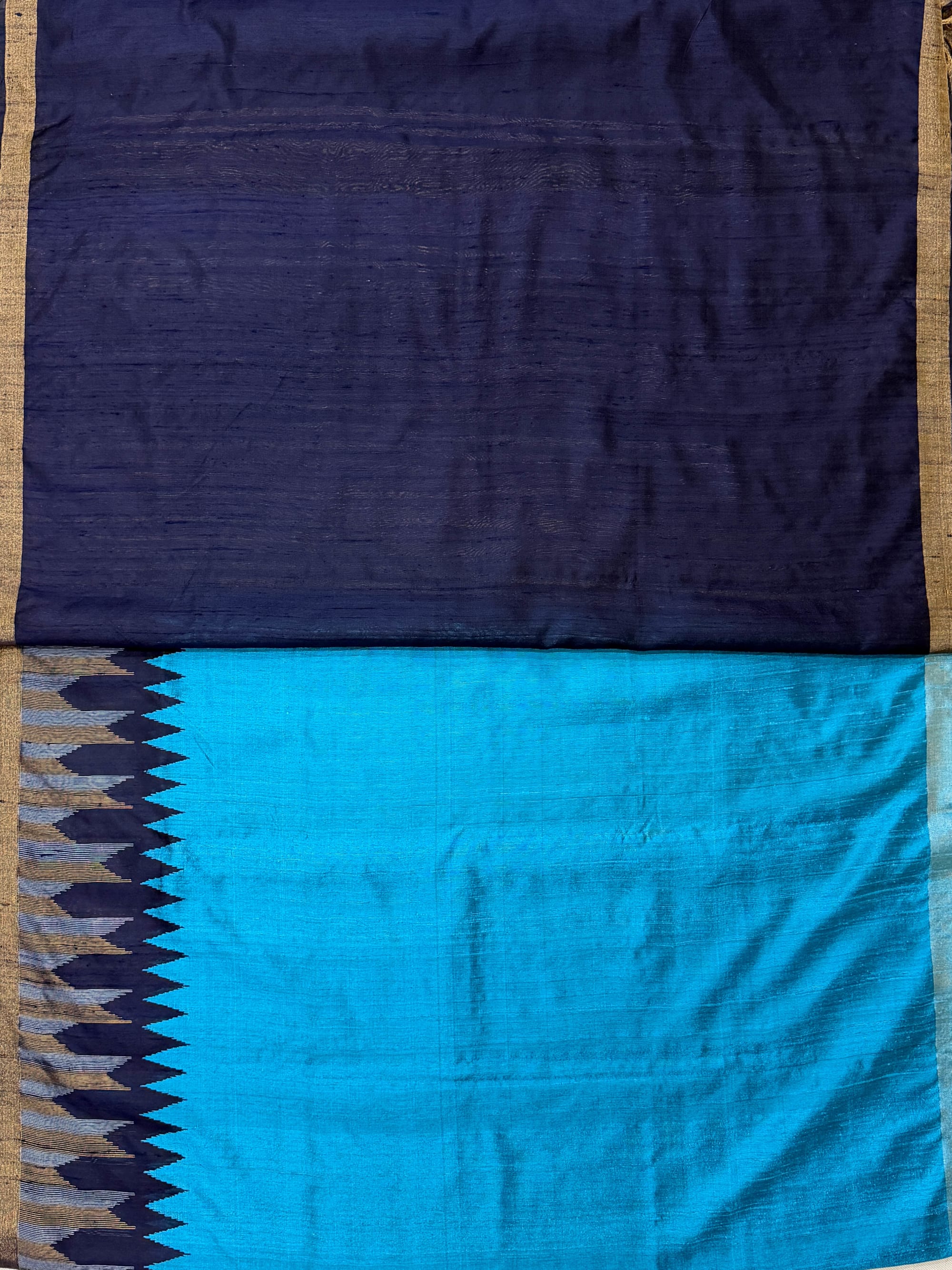 Navy Blue Silk Saree