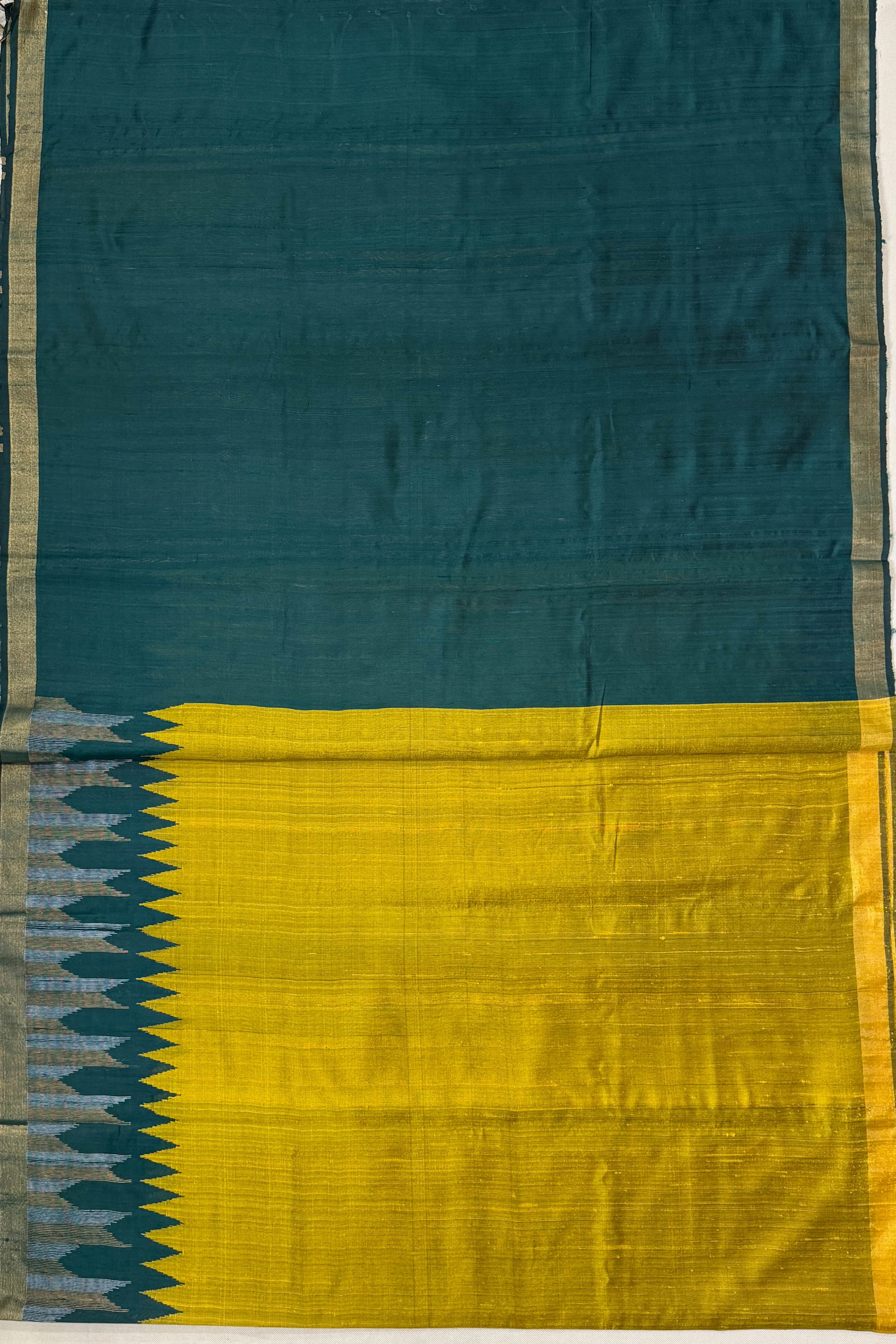 Mustard Yellow Silk Saree