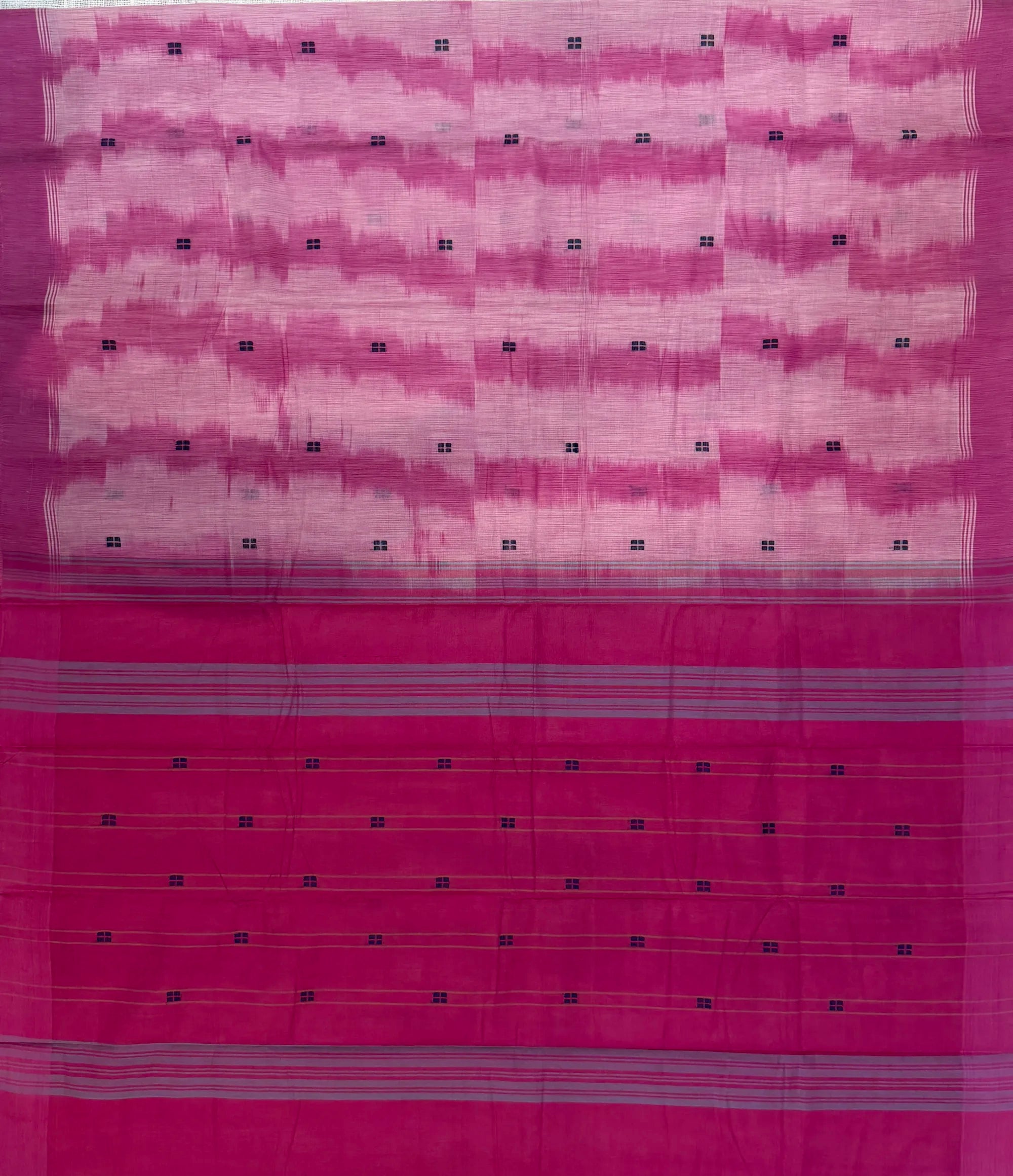 Pink White Kanchi Cotton Saree