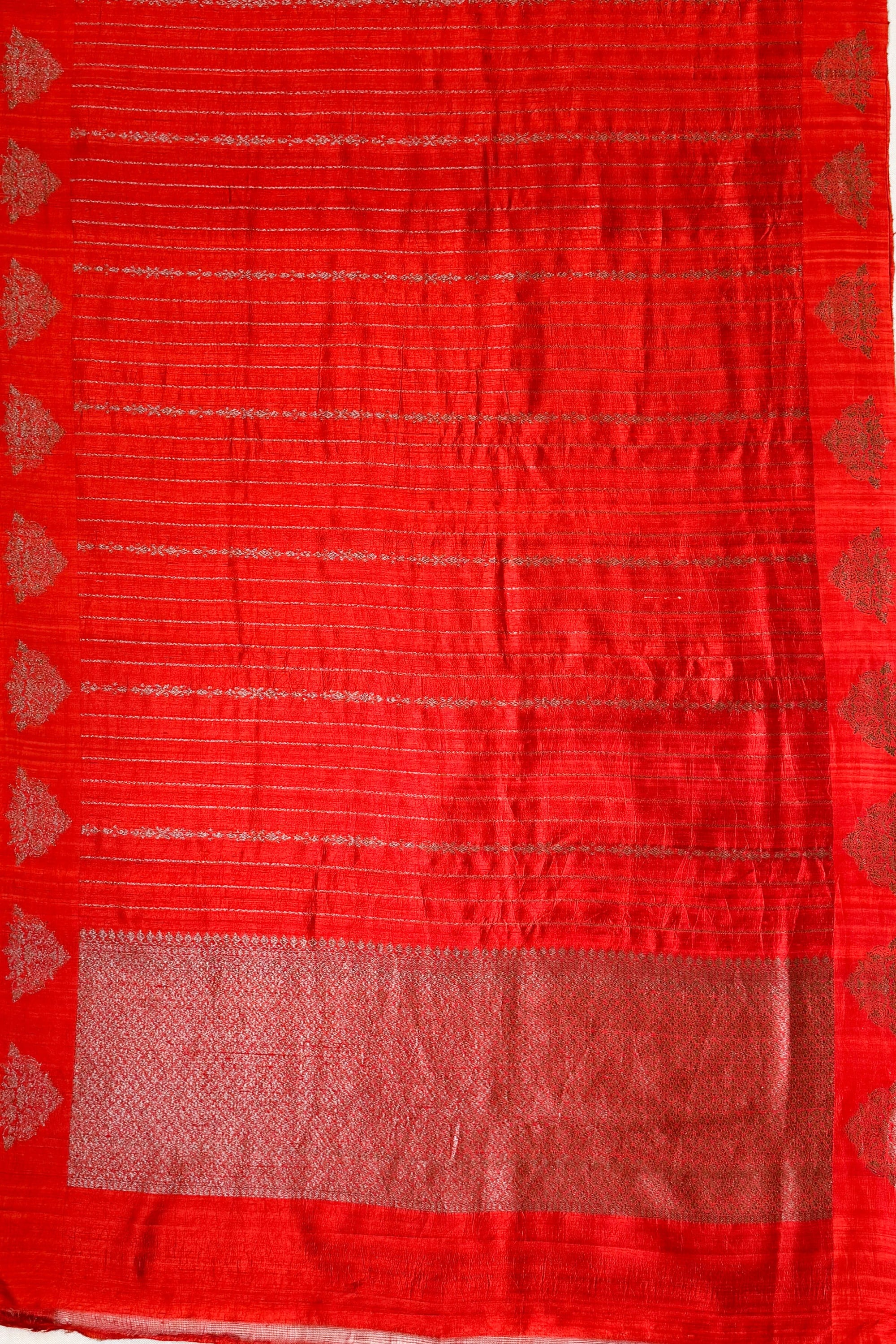 Red Raw Silk Saree