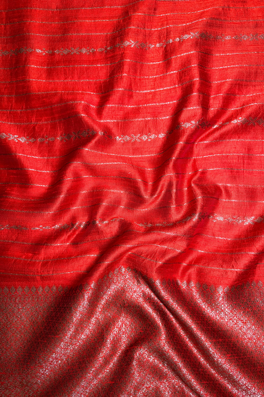 Red Raw Silk Saree