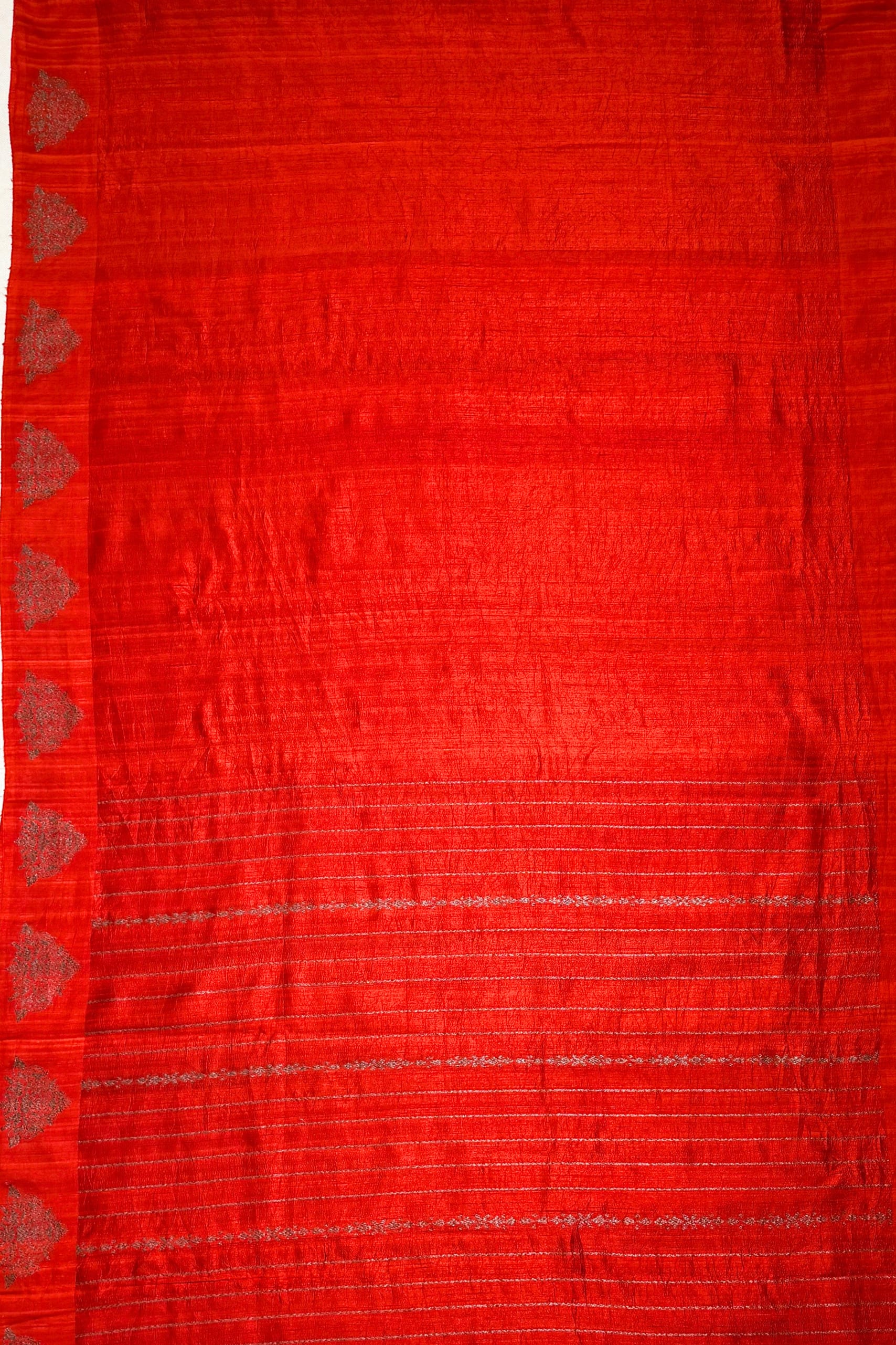 Red Raw Silk Saree