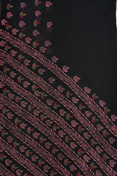 Black Georgette Saree
