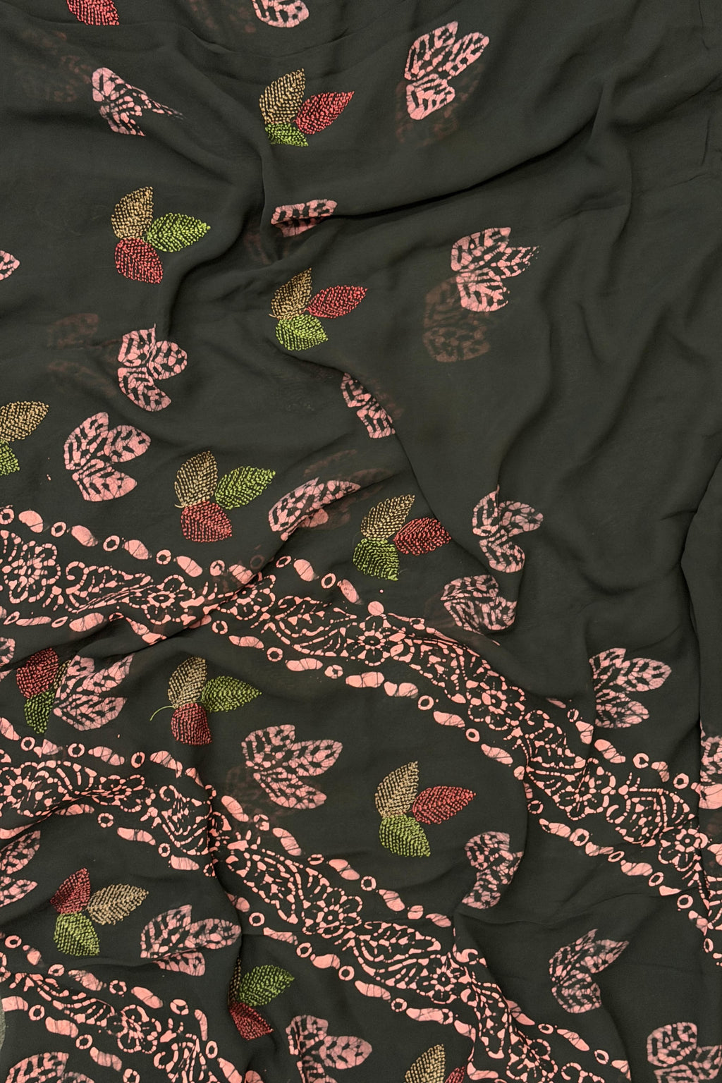 Black Georgette Saree