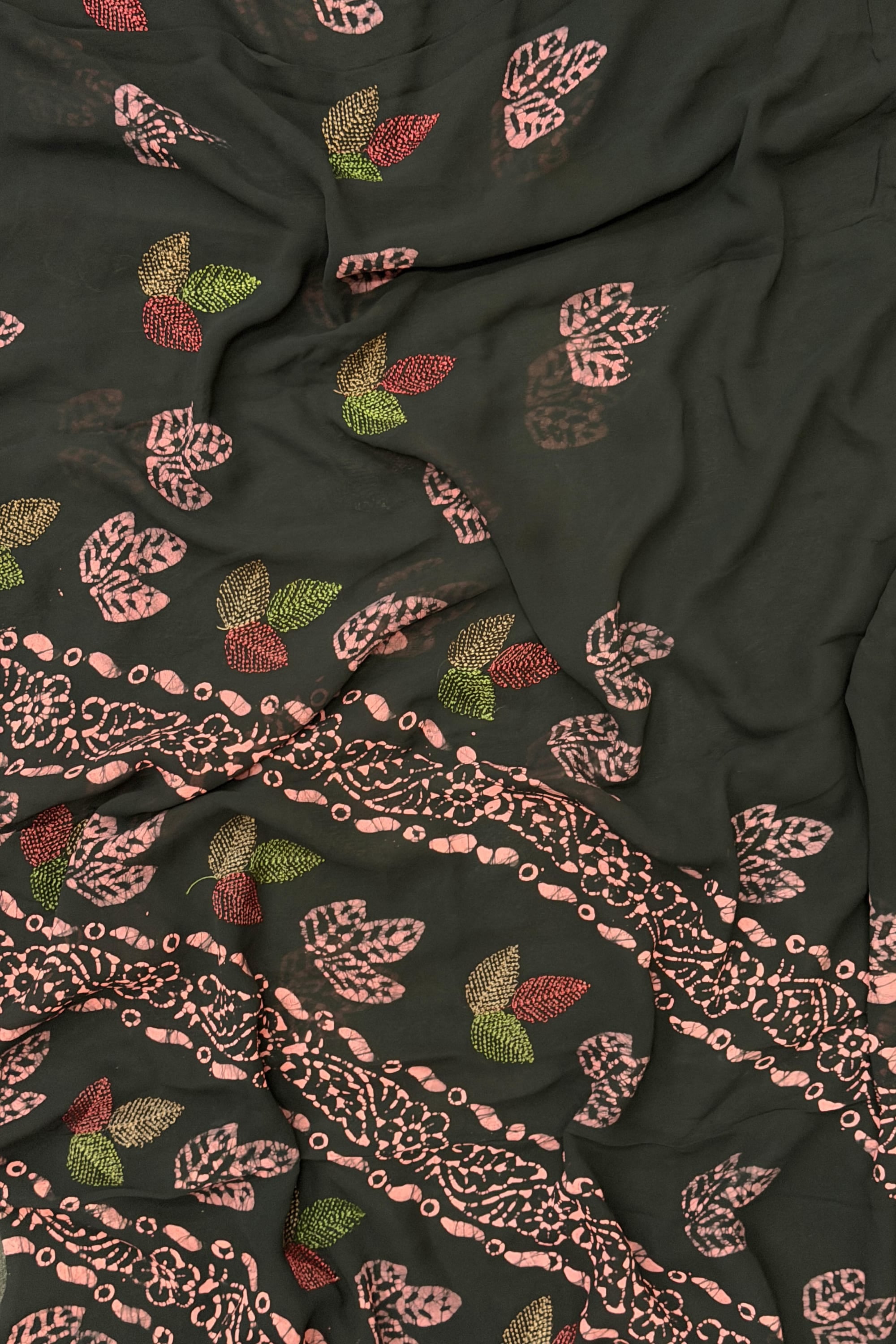 Black Georgette Saree