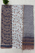 Beige ,Blue ,White Cotton Unstitched Suit