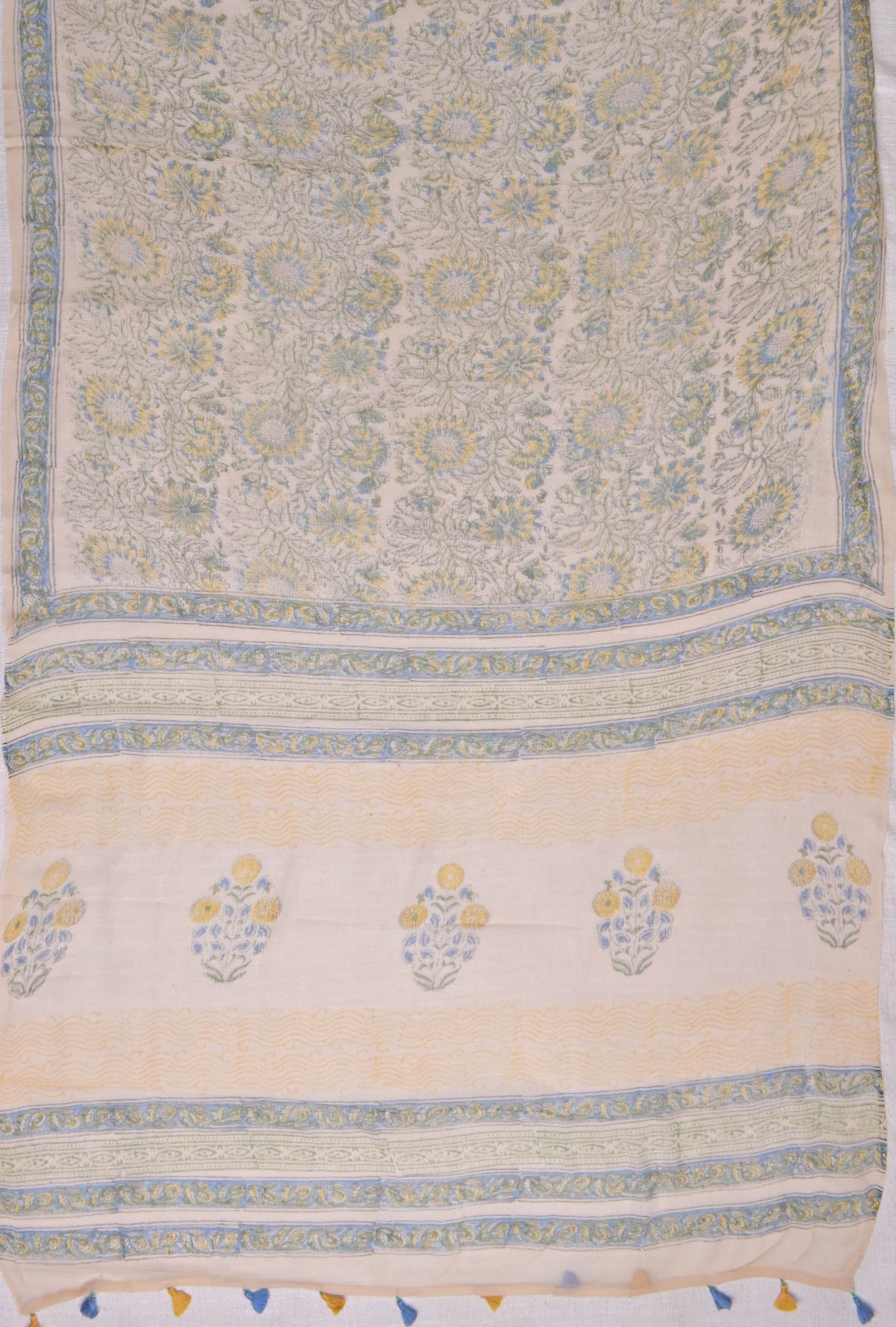 Beige Chiffon Saree