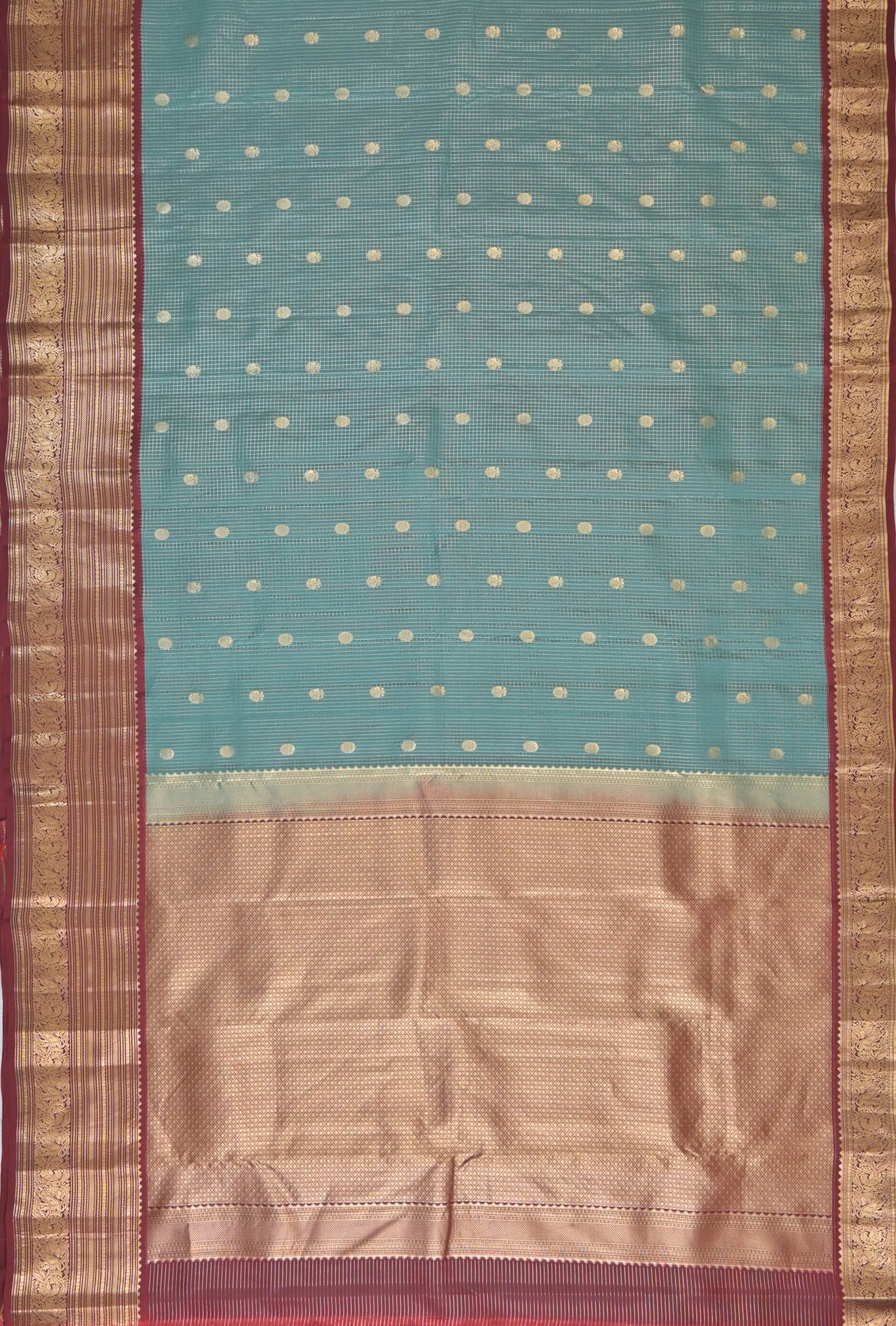 Mint Green Coimbatore Pure Silk Saree