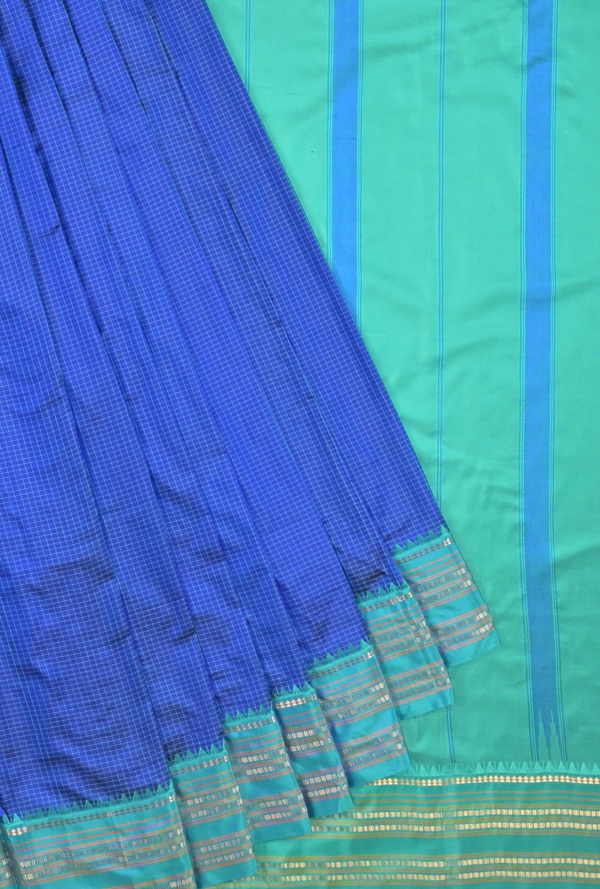 Royal Blue Narayanpet Silk Saree