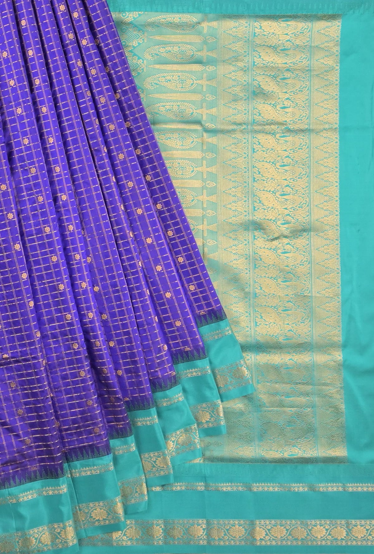 Royal Blue  Narayanpet Silk Saree