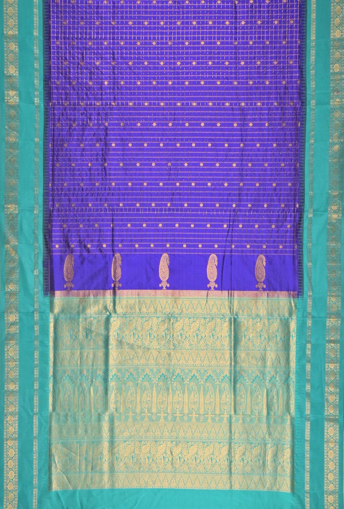 Royal Blue  Narayanpet Silk Saree