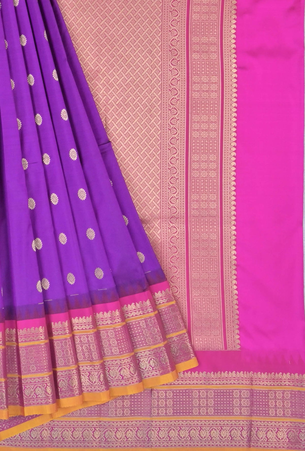 Purple Narayanpet Silk Saree